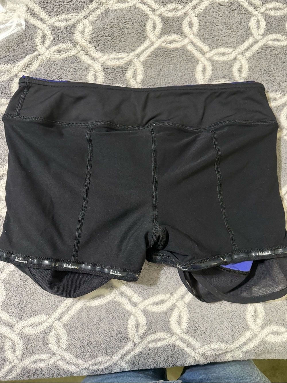 Lululemon Pace Setter Skirt Shorts Size 6 Purple Camo Running - Picture 10 of 10
